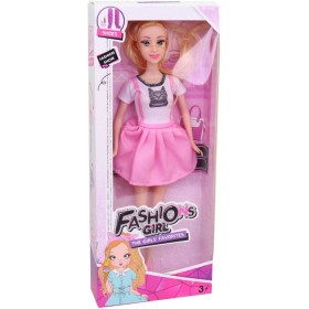 Panenka fashion 29cm letní růžové krátké šaty s kočičkou v krabici