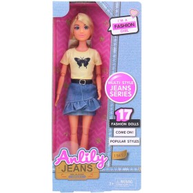 Panenka Anlili v sukni letní fashion obleček džínová móda