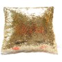 Polštář třpytkový jednorožec 38x38cm překlápěcí efekt třpytivý