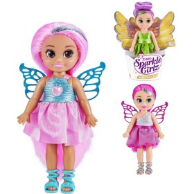 Sparkle Girlz Fairy Princess panenka s křídly víla malá v kornoutu 3 druhy