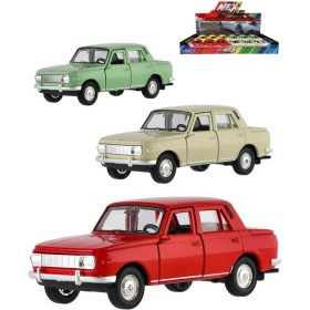WELLY Auto model Wartburg 353 kov zpětný chod 12cm 4 barvy