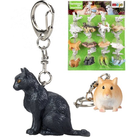 Přívěsek na klíče zvířátko 5-8cm klíčenka s kovovou karabinkou 12 druhů