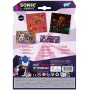 Samolepky s pozadím ježek Sonic set 3 archy dárkový box