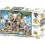 Puzzle 3D Afrika úsměv 31x23cm 63 dílků veselá skládačka v krabici