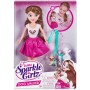 Sparkle Girlz herní set panenka 28cm se 2 pejsky na vodítku v krabici