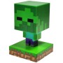 Stolní lampička Minecraft Zombie Icon Light 10cm na baterie LED Světlo