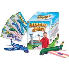 Letadlo soft házecí polystyrenové 20cm na házení různé druhy