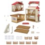 SYLVANIAN Velký patrový dům s červenou střechou na baterie Světlo