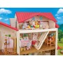 SYLVANIAN Velký patrový dům s červenou střechou na baterie Světlo