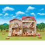SYLVANIAN Velký patrový dům s červenou střechou na baterie Světlo