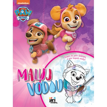 JIRI MODELS Maluj vodou A4 Tlapková Patrola I. omalovánky