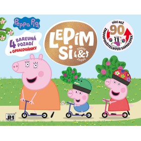 JIRI MODELS Lepím si znovu prasátko Peppa Pig zábava se samolepkami