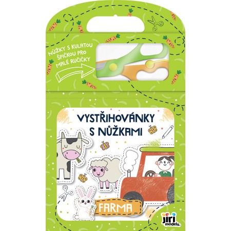 JIRI MODELS Vystřihovánky s nůžkami Farma sešit s aktivitami