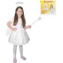 KARNEVAL Dětský kostým tutu sukně anděl s křídly a příslušenstvím