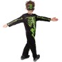 KARNEVAL Šaty kostlivec neon vel. S (105-116cm) 4-6 let *KOSTÝM*
