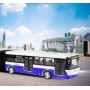 Autobus hlásí zastávky MHD Modrý zpětný chod na baterie Světlo Zvuk CZ