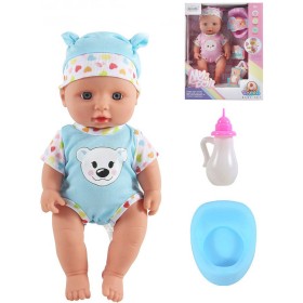 Panenka miminko 30cm set s doplňky pije čůrá na baterie Zvuk 2 barvy