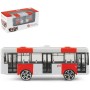 Autobus kovový červený PID Praha MHD volný chod