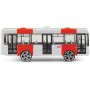 Autobus kovový červený PID Praha MHD volný chod