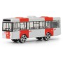 Autobus kovový červený PID Praha MHD volný chod