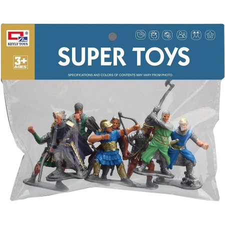 Římští válečníci bojovníci se zbraněmi plastové akční figurky 9cm set 8ks v sáčku