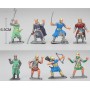 Římští válečníci bojovníci se zbraněmi plastové akční figurky 9cm set 8ks v sáčku