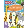 JIRI MODELS Omalovánky se samolepkami A4+ ZOO Zvířátka