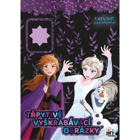 JIRI MODELS Třpytivé vyškrabávací obrázky + omalovánky Ledové Království
