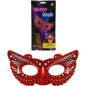 KARNEVAL Maska na obličej svítící ve tmě různé druhy *KARNEVALOVÝ DOPLNĚK*