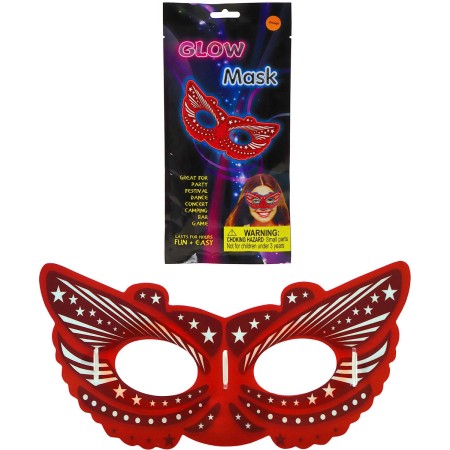 KARNEVAL Maska na obličej svítící ve tmě různé druhy *KARNEVALOVÝ DOPLNĚK*