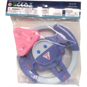 Volant dětský zvukový 19cm modro-bílý s přísavkou na baterie Zvuk