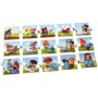 PUZZLIKA Baby dějové puzzle skládačka Výroba džínů velké dílky set 15ks