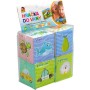 Kostky soft měkké obrázkové 7cm do vany do vody set 4 kusy v sáčku