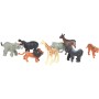 Zvířata 2-3cm plastové figurky mini zvířátka set 8ks sáček 3 druhy