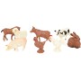 Zvířata 2-3cm plastové figurky mini zvířátka set 8ks sáček 3 druhy