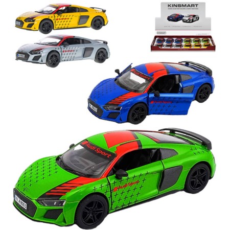 KINSMART Auto model Audi R8 Coupe (Livery Edition) kov PB 13cm 4 barvy