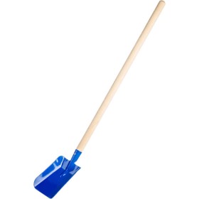 DŘEVO Lopata dětské nářadí modrá s násadou 80cm kov *DŘEVĚNÉ HRAČKY*