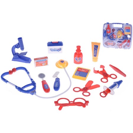 Set doktorský dětské lékařské potřeby v kufříku 14ks plast