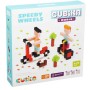 CUBIKA DŘEVO Pixel Stavebnice 3D Rychlá kola 200 dílků 1x1cm