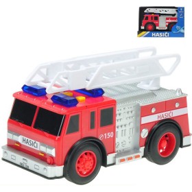 Auto hasiči 18cm na baterie na setrvačník Světlo Zvuk v krabici