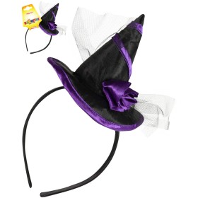 KARNEVAL Čelenka klobouček s květinou *KARNEVALOVÝ DOPLNĚK*