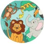 Notes kulatý dětský bloček Divoká zvířata safari 30 listů 8cm 3 druhy