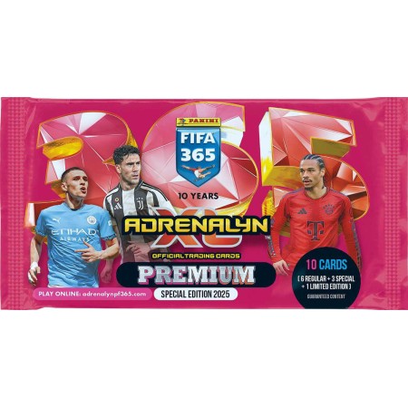 PANINI FIFA 365 24/25 Sběratelské karty Premium 10ks Adrenalyn XL booster