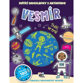 JIRI MODELS Samolepky svítící s aktivitami Vesmír svítí ve tmě