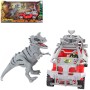 Auto terénní herní set dinosaurus s figurkou a doplňky plast