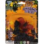 Netopýr černý + hnědý 7cm zvířátko set 4ks Halloween dekorace