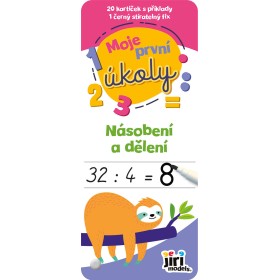 JIRI MODELS Moje první úkoly Násobení a dělení set 20 kartiček s fixem
