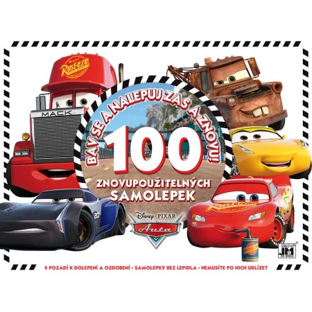 JIRI MODELS Album samolepky Auta (Cars) Bav se a nalepuj zas a znovu!
