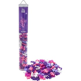 STAVEBNICE Plus-Plus Třpytky 2D/3D set 100 dílků v tubě plast