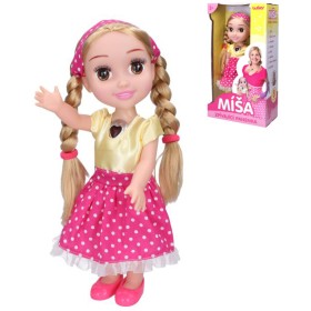Panenka Míša Růžičková zpívající na baterie plast v krabici Světlo Zvuk CZ